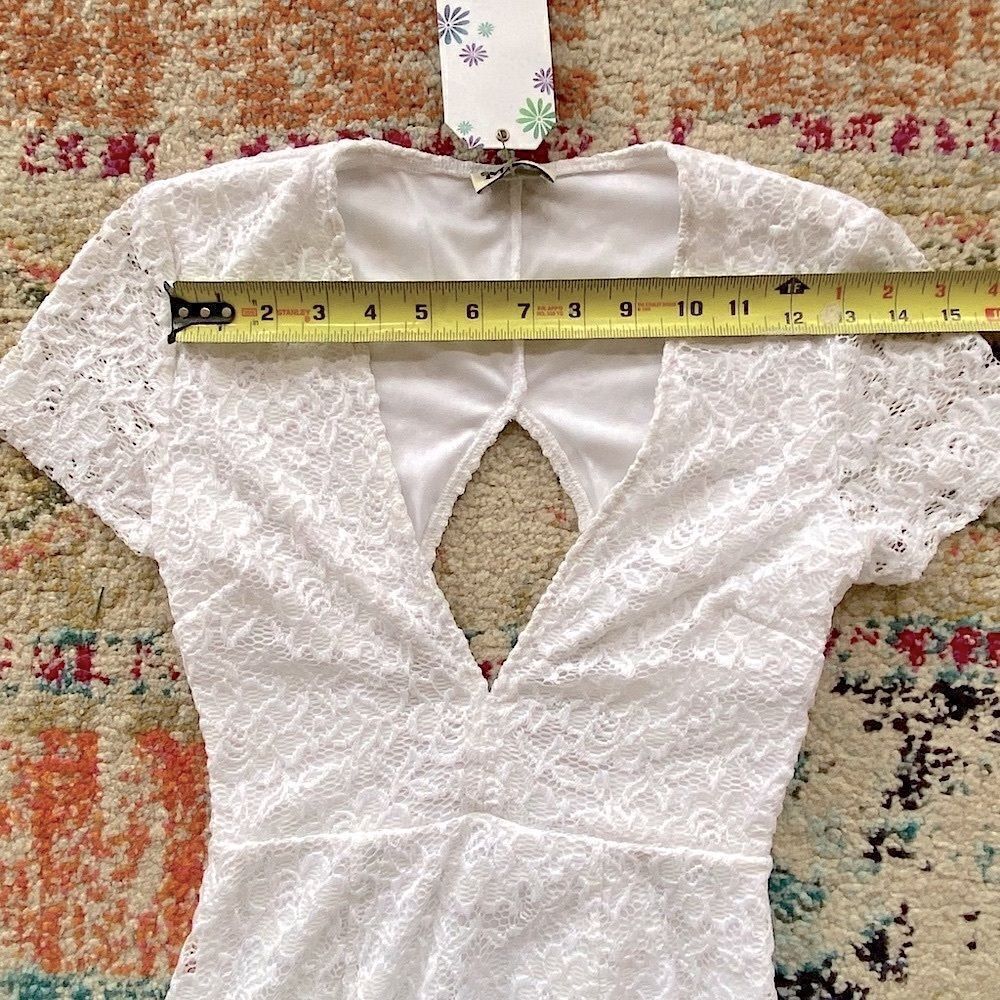 Show Me Your MuMu Ibiza White Lace Mini Dress - Picture 9 of 15